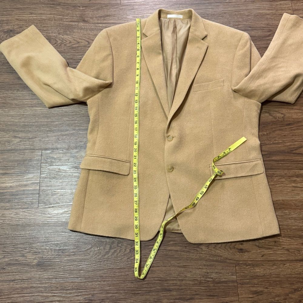 Vintage Lauren Ralph Lauren 100% Camel Hair Men's Tan Blazer Sports Coat 46R - Picture 7 of 11